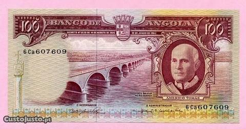 Portugal-Angola 100$00 de 1962 UNC/GEM