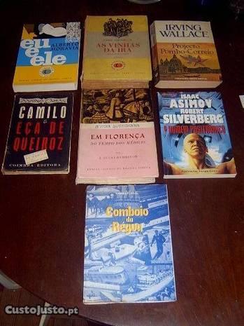 Lote de 6 livros, varios temas, Camilo e Eça