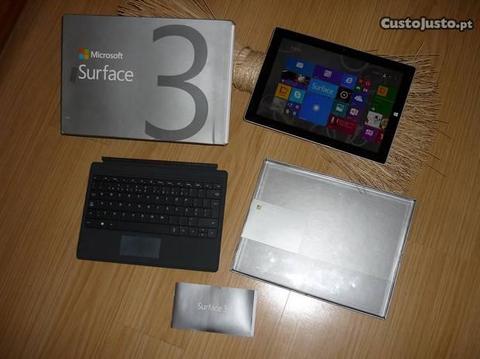 Surface 3, 64 GB +Teclado 3, C/Novo, Muito Barato