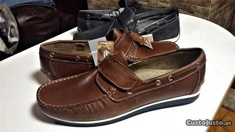 Mocasines novos a estrear Homem pele natural t 45