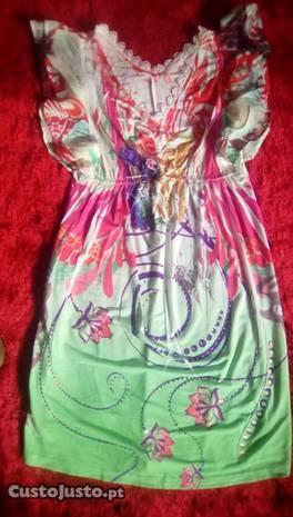 Vestido colorido S