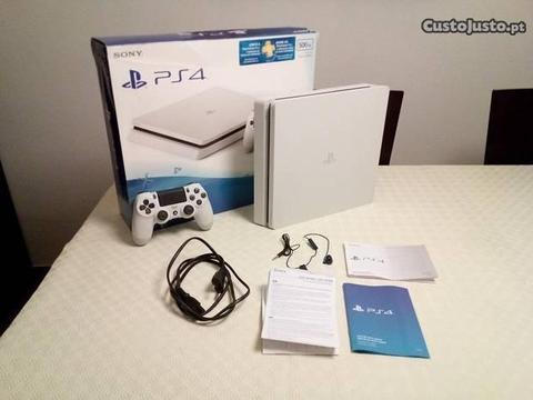 Ps4 Slim 500Gb Glacier White garantia até 07/2019