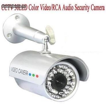 Camera 30 LEDS Audio E Video Visão Nocturna BNC