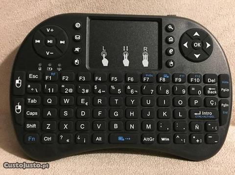 Mini teclado com rato touch wireless a bateria