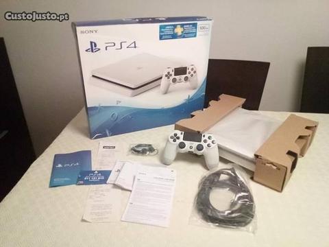 Ps4 Slim 500Gb Glacier White com garantia 07/2019