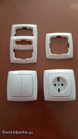 Interruptor duplo;Tomada; Espelhos,Legrand - Suno
