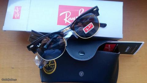 oculos de Sol Ray-Ban 3016 Clubmaster -NOVO