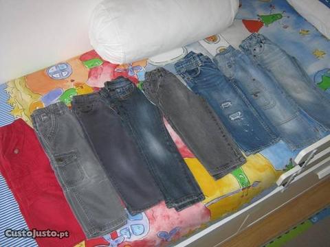 Lote de 8 calças para 2 anos, Zara, Mayoral, Zippy