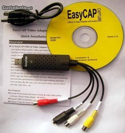 Adaptador USB Easycap para video, audio, camara,Tv