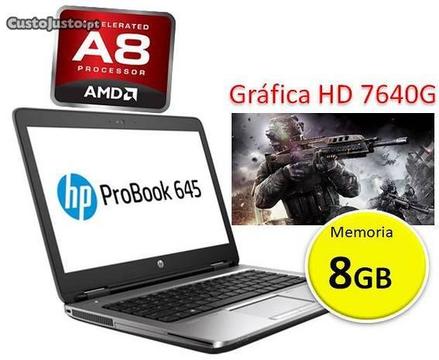 HP ProBook 645 amd A8 8GB GF 7640 Ecrã 14p