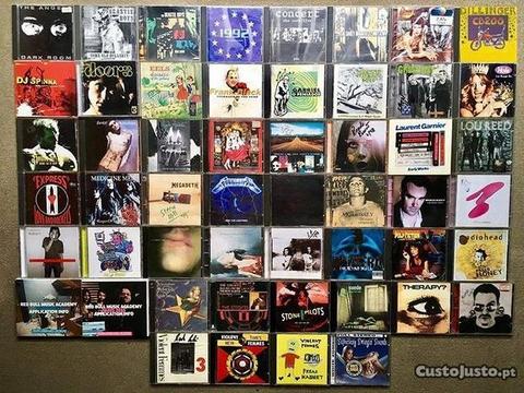 CDs rock, pop - álbuns (5EUR) e singles (3EUR)