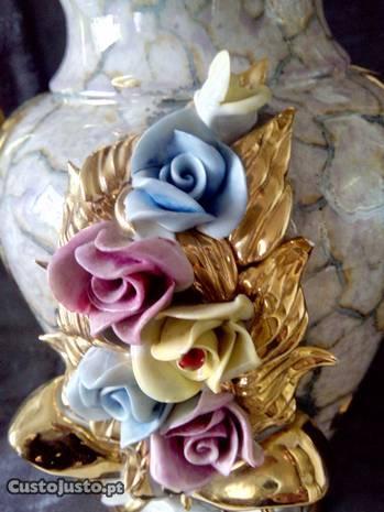Porcelana 35cm Pote Marca Myrtus Lindíssimo