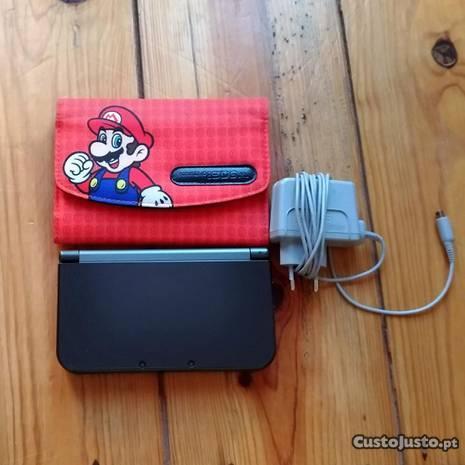 New Nintendo 3DS XL+10 jogos+Bolsa Mario+Carregado