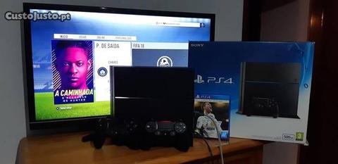 Ps4 de 500 GB + 2 Comandos Sony + Fifa 18