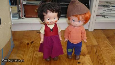 Bonecos Heidi e Pedro da Famosa - Anos 70
