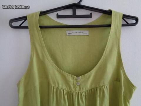 vestido de linho da 