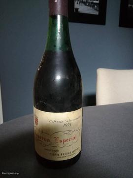 Vinho Casa Ferreirinha reserva especial 1974