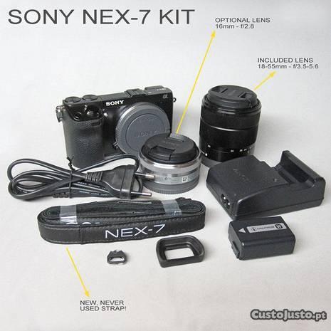 Camara Fotográfica Sony NEX-7 24MPX KIT com lente