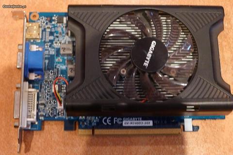 Gigabyte NVIDIA GeForce GT 240 1gb c/avaria