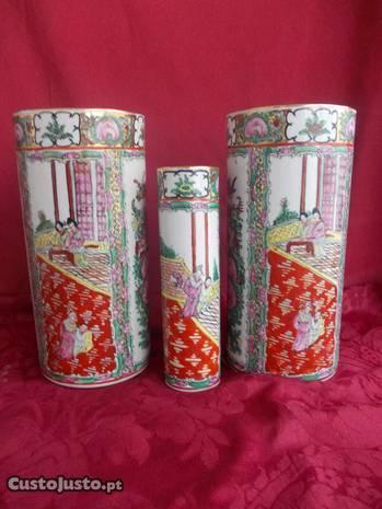 Trez, Jarras porcelana cantonese Macau, 1940-1960