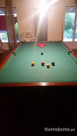 Mesa de Pool (Snooker) 8 pés dos Bilhares Conserva