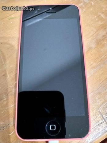 IPhone 5c rosa para peças