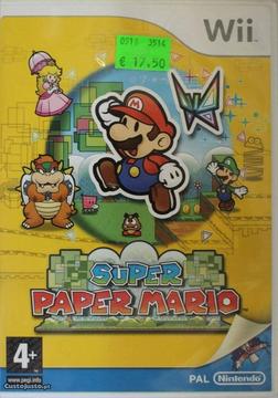Jogo Wii Super Paper Mario