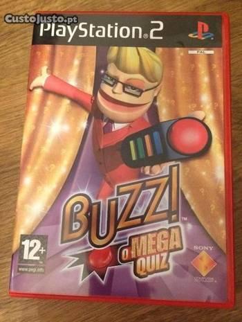 Jogo Buzz O Mega Quiz com comandos multiplayer PS2