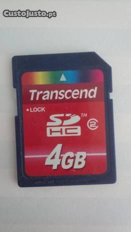 4GB Cartão de Memória Transcend SDHC / sd