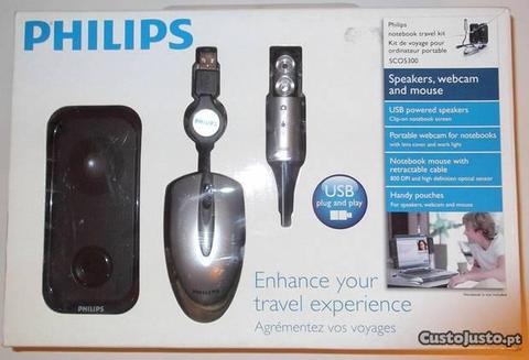 Kit Pc/Conjunto Philips de Colunas, Rato e Webcam