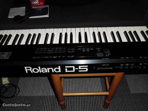 Roland D-5 sintetizador, com saco