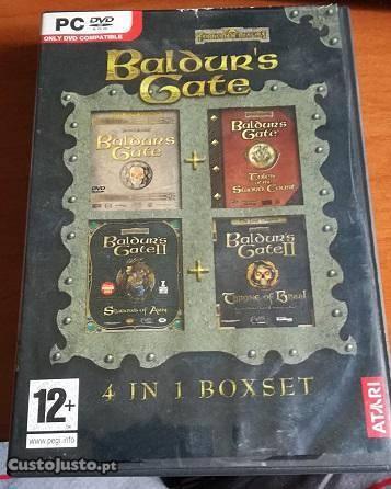 Baldur's Gate Compilation Boxset 4 em 1 Jogo PC