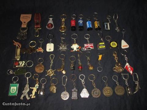 Colecção de porta chaves banco carro mota antigos