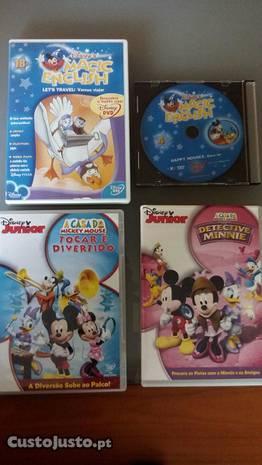 4 DVD DISNEY - A casa do Mickey Mouse; Disney Magi