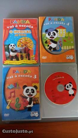 4 DVD Infantis: Panda 2,3 e 4 e Panda o Musical;