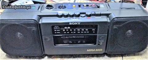 radio gravador portátil SONY c/autoreverse