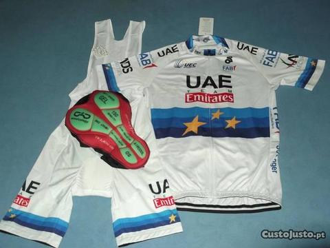 Equipamento UAE Campeão Europeu ciclismo GEL-150 M