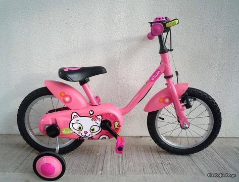 Bicicleta de Criança B TWIN Ticha Rosa 14' (3-5 a