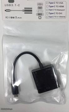 Z297 Cabo Adaptador Conversor USB-C 3.1 4K HDMI