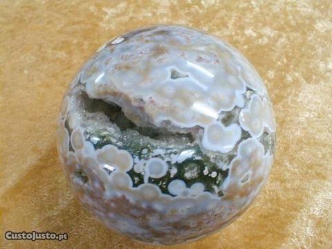 Bola mineral semi-precioso jaspe orbicular 9,5cm
