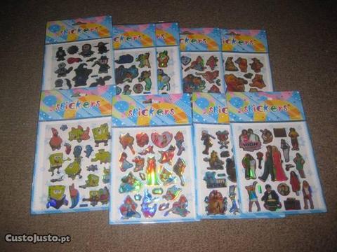 9 Packs diferentes de Stickers/Novos e Embalados!