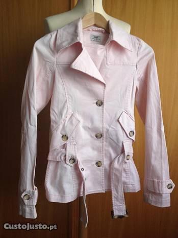 Casaco três quartos rosa Pull&Bear senhora/jovem