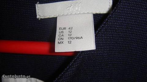Vestido azul marinho Tam.42 (H&M)