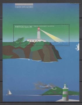 Bloco 168. 1996 / Faróis dos Açores. Novo