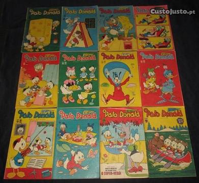 Livros BD Pato Donald Disney Anos 70 colecção