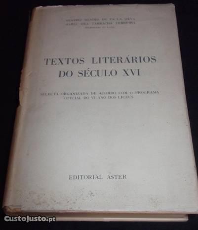 Livro Textos Literários do Século XVI Aster 1ª ed