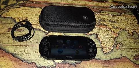 Ps Vita Modelo Slim + Carregador + Bolsa