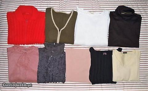 9 camisolas lindas e quentinhas manga comprida