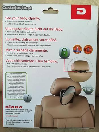 Espelho para ver bebé no banco traseiro