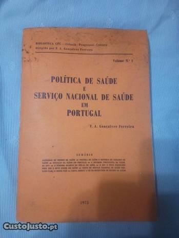 Livro Antigo Política e Serviço Nacional de Saúde